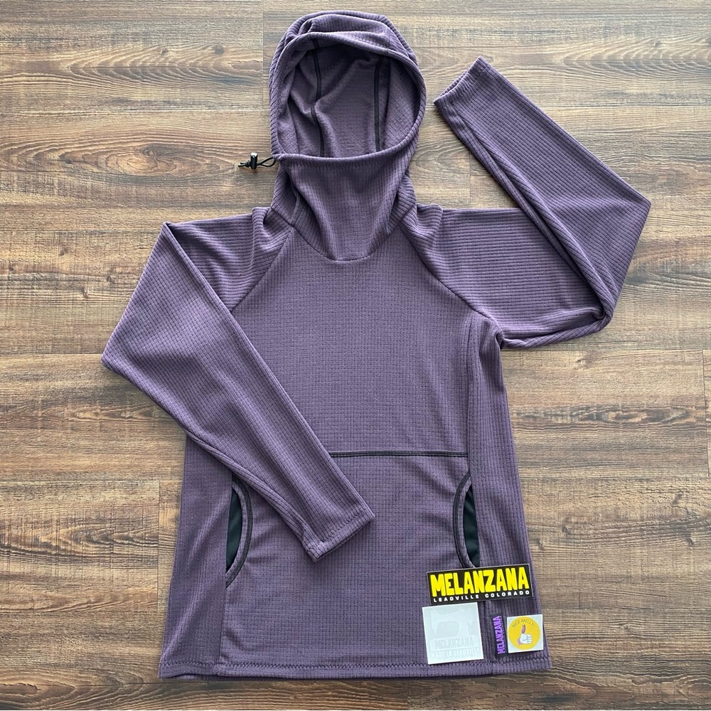 💜🏔2024 Melanzana V2 Microgrid Hoodie Eggplant color Purple Womens Medium Melly